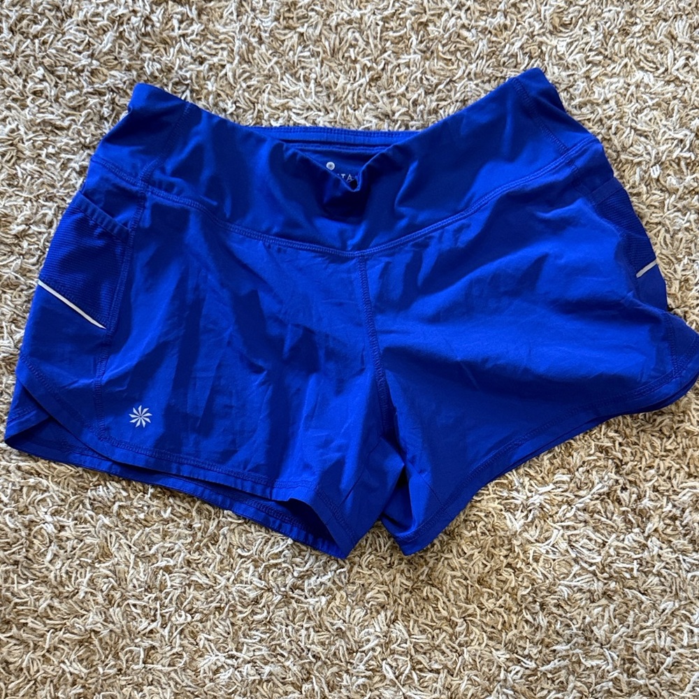 Athleta Vibrant Blue Athletic Shorts